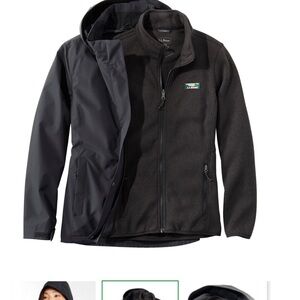 L.L. Bean Black 3 in 1 jacket